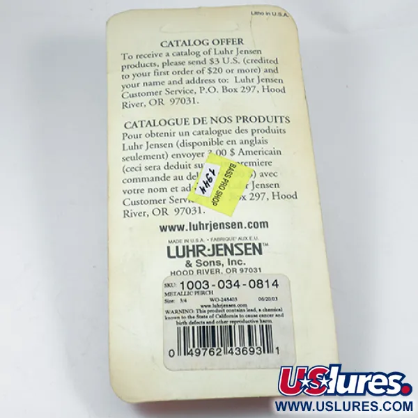 Luhr Jensen Krocodile DIE #5, młotkowany Ognisty Tygrys/złoto, 21 g błystka wahadłowa #1944