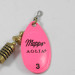  Mepps Aglia Hot Pink 3, neonowy różowy, 7 g błystka obrotowa #1946