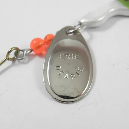 Erie Dearie Walleye Killer, nikiel/zielony, 14 g błystka obrotowa #1952