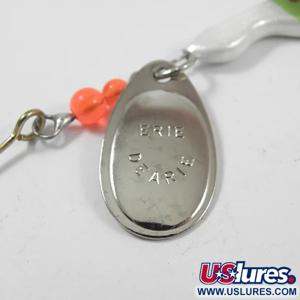  Erie Dearie Walleye Killer, nikiel/zielony, 14 g błystka obrotowa #1952