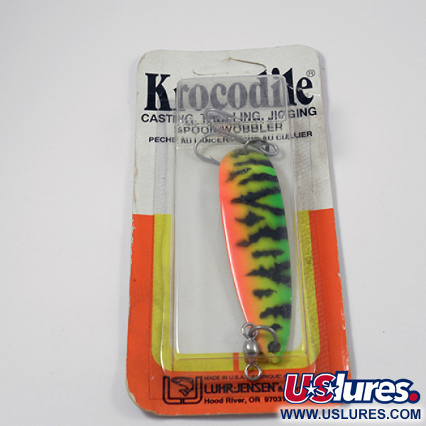 Luhr Jensen Krocodile DIE #5, Fire Tiger (Ognisty Tygrys), 21 g błystka wahadłowa #1978