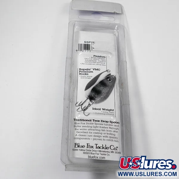  Blue Fox Strobe Tear Drop Spoon, czarny biały, 11 g błystka wahadłowa #1979