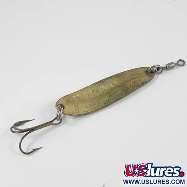 Luhr Jensen Krocodile DIE #3, żółty/czarny/mosiądz, 10 g błystka wahadłowa #1984