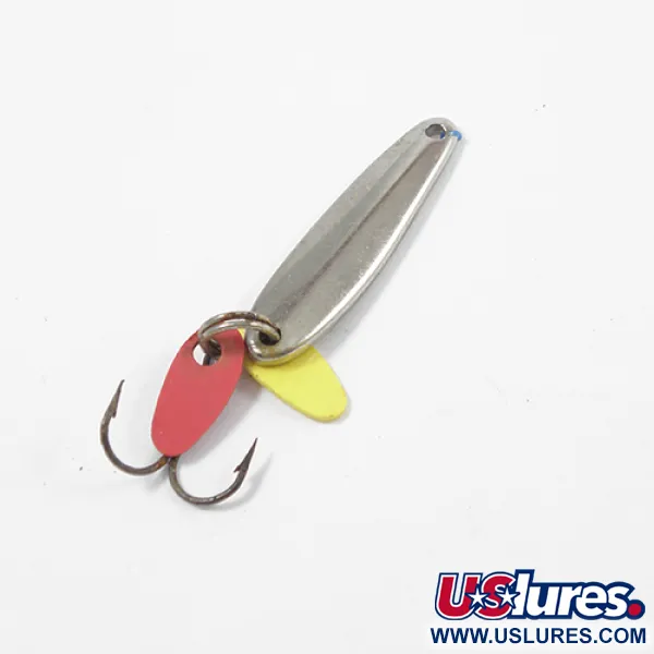 Bay de Noc Swedish Pimple, nikiel/zielony, 2 g błystka wahadłowa #2039