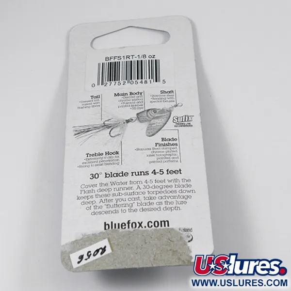 Blue Fox Flash Deep Runner, tęcza, 4 g błystka obrotowa #2056