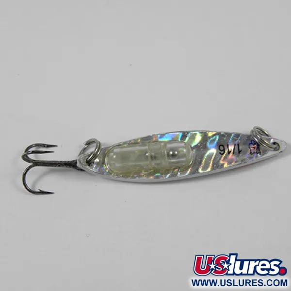  Blue Fox Rattle Flash Jiggin' Spoon, tęcza, 2 g błystka wahadłowa #2058