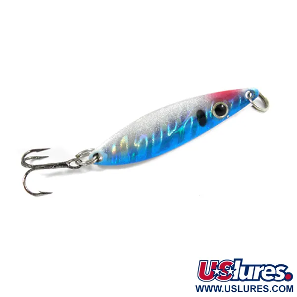  Blue Fox Rattle Flash Jiggin' Spoon, tęcza, 2 g błystka wahadłowa #2058