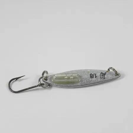 Blue Fox Rattle Flash Jiggin' Spoon, Śnieżna perła, 4 g błystka wahadłowa #2059