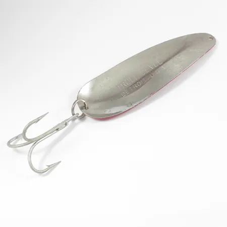 Eppinger Dardevle Trolldevle, czerwony/biały/nikiel, 40 g błystka wahadłowa #2060