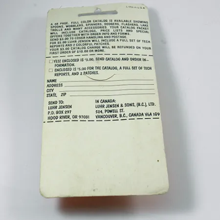 Luhr Jensen TEE Spoon, nikiel/czerwony, 7 g błystka obrotowa #2078