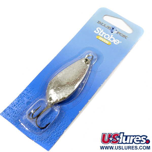 Blue Fox Strobe Tear Drop Spoon