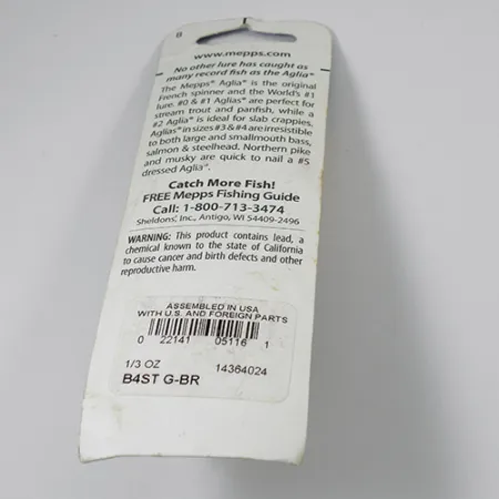 Mepps Aglia 4 dressed (z ogona wiewiórki), mosiądz, 10 g błystka obrotowa #2105