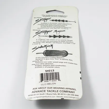 Michigan Stinger (świeci w ciemności), pstrąg tęczowy, Glow - świeci w ciemności, 12 g błystka wahadłowa #2106