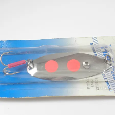 Poulsen Half-Fast, nikiel/czerwony, 16 g błystka wahadłowa #2113