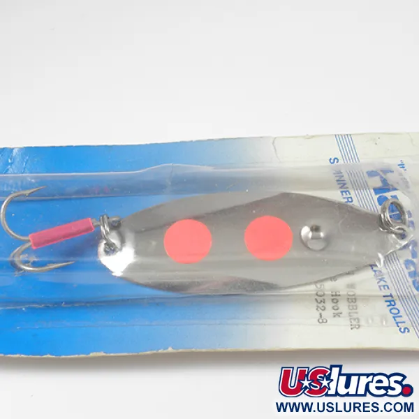 Poulsen Half-Fast, nikiel/czerwony, 16 g błystka wahadłowa #2113