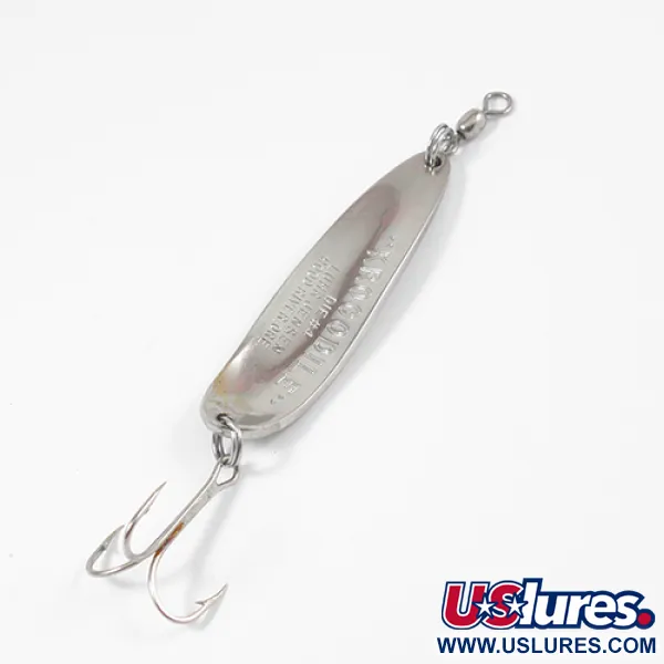 Luhr Jensen Krocodile DIE #4, nikiel/niebieski, 17 g błystka wahadłowa #2139