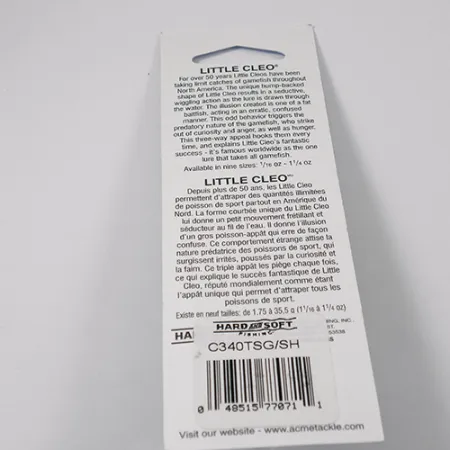 Acme Little Cleo (świeci w ciemności), 21 g błystka wahadłowa #2223