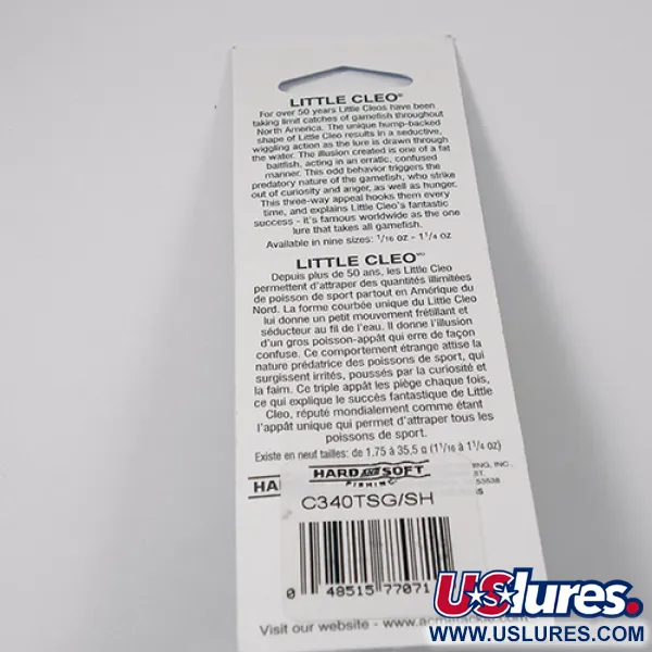 Acme Little Cleo (świeci w ciemności), , 21 g błystka wahadłowa #2223