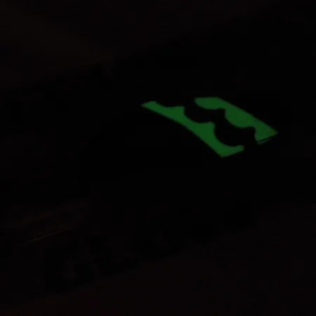 Acme Little Cleo, nikiel/zielony/Glow - świeci w ciemności i UV, 9,5 g błystka wahadłowa #2224