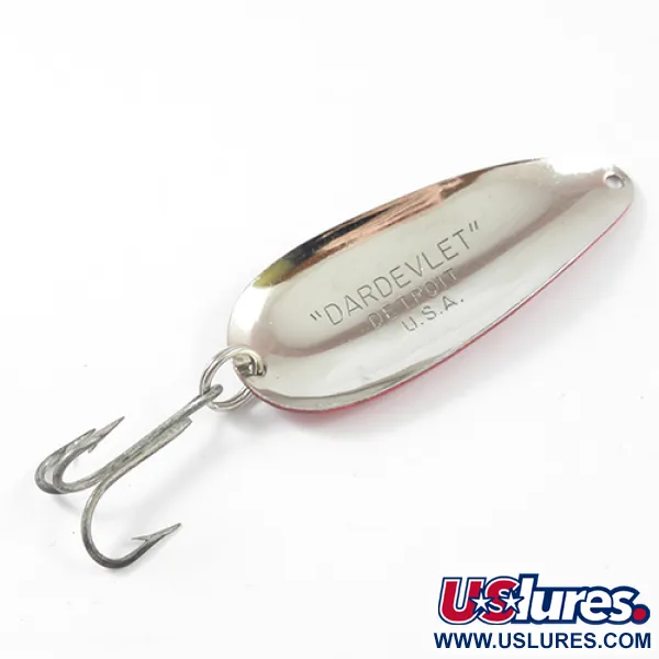 Eppinger Dardevle Dardevlet, czerwony/biały/nikiel, 21 g błystka wahadłowa #2263