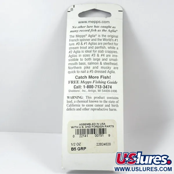  Mepps Aglia 5, Platynowa zieleń, 14 g błystka obrotowa #2281