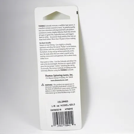 Thomas Colorado, złoto/nikiel, 5 g błystka wahadłowa #2287