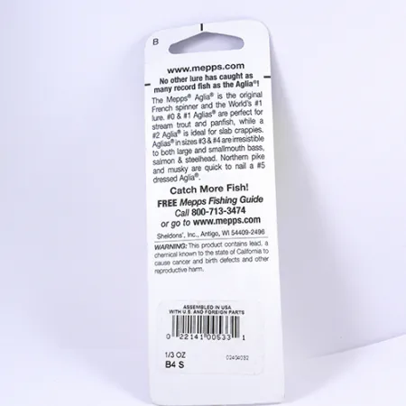 Mepps Aglia 4, srebro, 9 g błystka obrotowa #2296