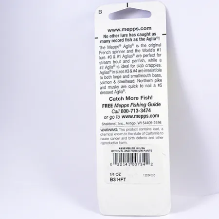 Mepps Aglia 3, Fire Tiger (Ognisty Tygrys), 7 g błystka obrotowa #2297