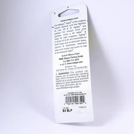 Mepps Aglia 4, Platynowy niebieski, 9 g błystka obrotowa #2298