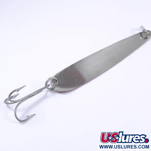 Eppinger Dardevle King Flutter Devle, czerwony/biały/nikiel, 9 g błystka wahadłowa #2300