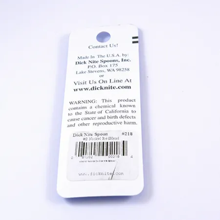 Dick Nite Spoons Dick Nite #2, nikiel/czerwony błystka wahadłowa #2306