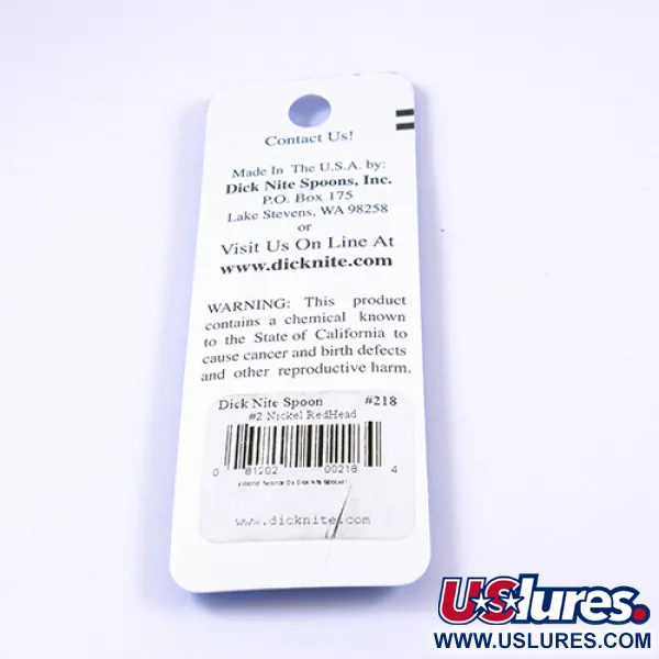 Dick Nite Spoons Dick Nite #2, nikiel/czerwony,  g błystka wahadłowa #2306
