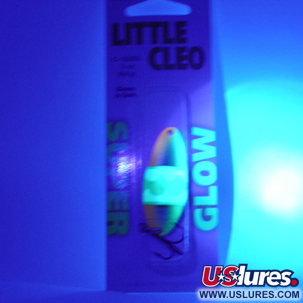 Acme Little Cleo (świeci w ciemności), nikiel/róż/żółty Glow - świeci w ciemności i UV, 9,5 g błystka wahadłowa #2308