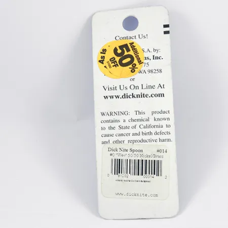 Dick Nite Spoons Dick Nite #0, złoto/nikiel błystka wahadłowa #2309