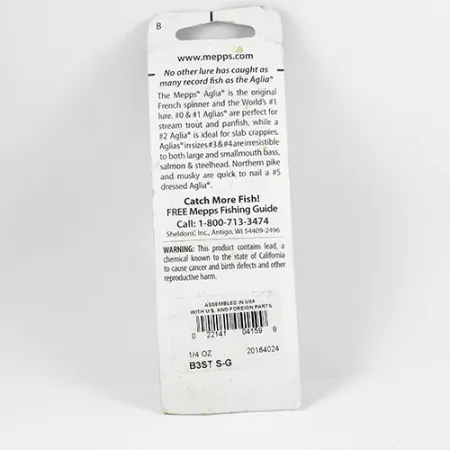 Mepps Aglia 3 dressed, (z ogona wiewiórki), srebro, 7,3 g błystka obrotowa #2366