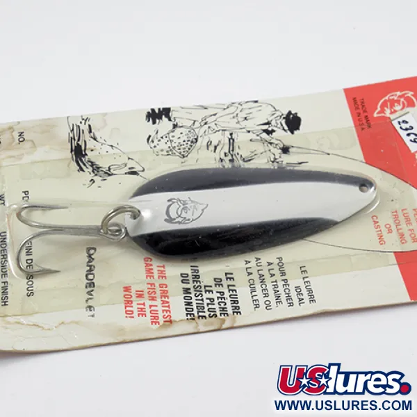 Eppinger Dardevle Dardevlet, czarny/biały/nikiel, 21 g błystka wahadłowa #2369