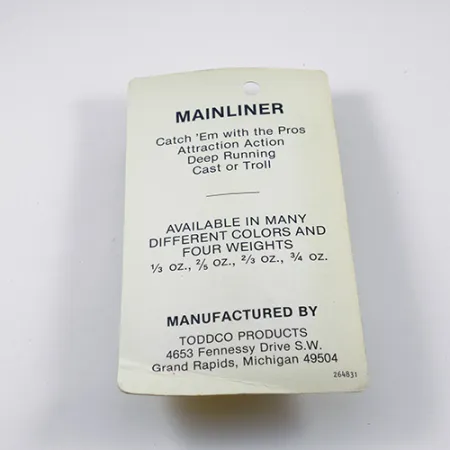 TODDCO Main liner, Glow (świeci w ciemności), 11 g błystka wahadłowa #2381