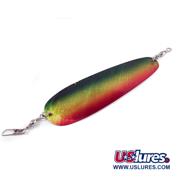 Shasta Tackle SHASTA TACKLE Sling Blade Dodger, czerwony/zielony/nikiel, 14 g błystka wahadłowa #2402