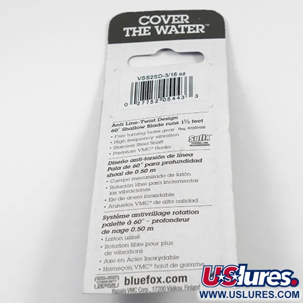 Blue Fox Vibrax Shallow, tęcza, 6 g błystka obrotowa #2411