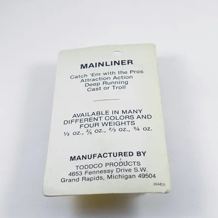 TODDCO Main liner, biały/nikiel, 11 g błystka wahadłowa #2439