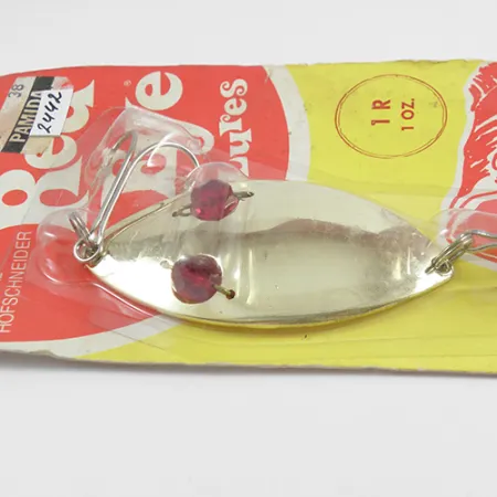 Hofschneider Red Eye Wiggler, złoto, 28 g błystka wahadłowa #2442