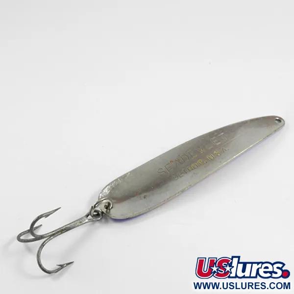 Eppinger Dardevle Seadevlet, czerwony/niebieski/nikiel, 28 g błystka wahadłowa #2450