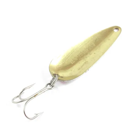 Len Thompson #2, czerwony/biały/mosiądz, 28 g błystka wahadłowa #2460