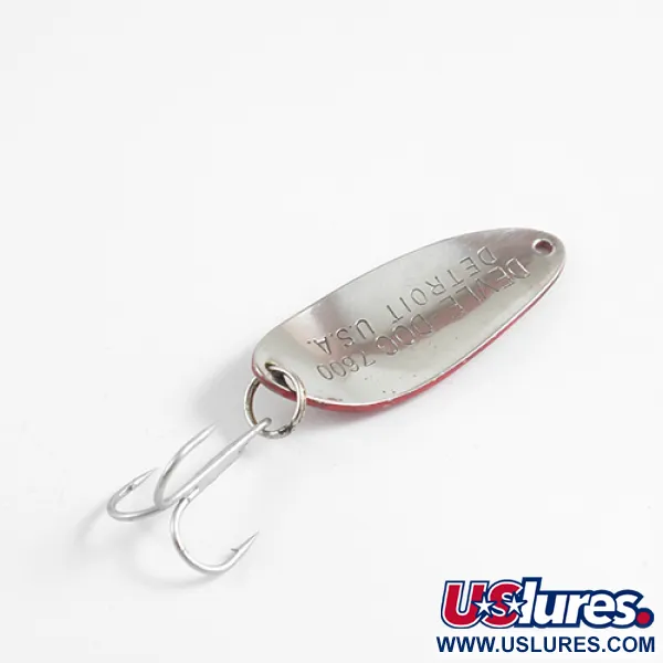 Eppinger Dardevle Devle-Dog 7600, czerwony/biały/nikiel, 10 g błystka wahadłowa #2506