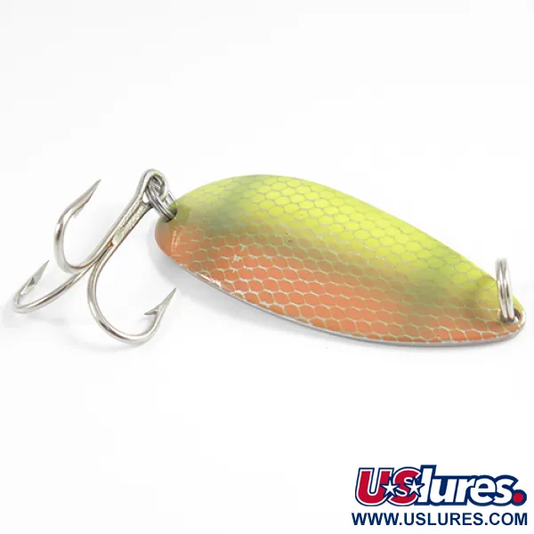 Seneca Little Cleo (Hula Girl), żółty/pomarańczowy/zielony/nikiel, 21 g błystka wahadłowa #2541