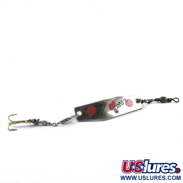 Z-RAY Lures Z-RAY, nikiel/czerwony, 4,5 g błystka wahadłowa #2562