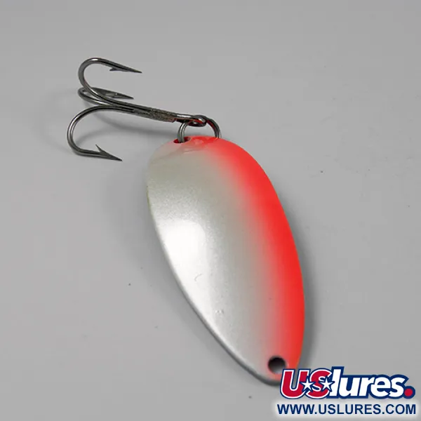 Seneca Little Cleo (Hula Girl), biały perłowy/czerwony/nikiel, 14 g błystka wahadłowa #2604