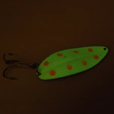 TODDCO Main liner (świeci w ciemności), Glow (świeci w ciemności) biały/neon czerwony/nikiel, 21 g błystka wahadłowa #2662