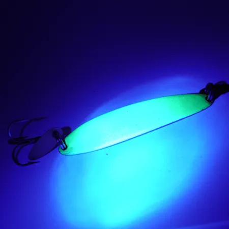 Bay de Noc Swedish Pimple UV (świeci w ultrafiolecie), nikiel/chartreuse UV świeci w świetle ultrafioletowym, 21 g błystka wahadłowa #2706