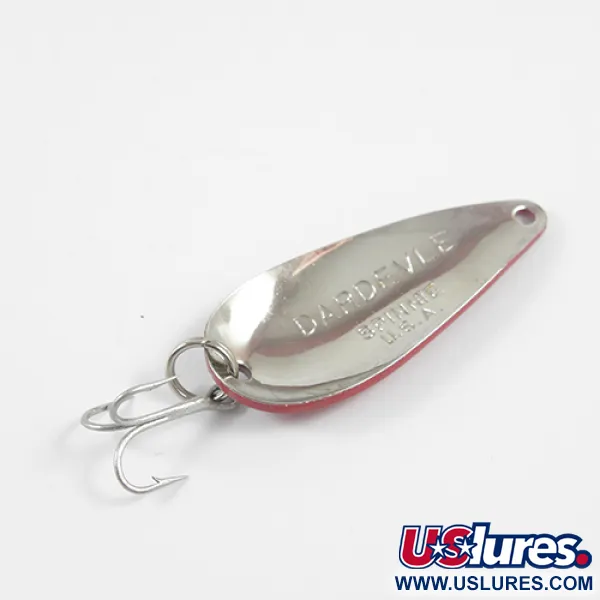 Eppinger Dardevle Spinnie, czerwony/biały/nikiel, 9 g błystka wahadłowa #2738